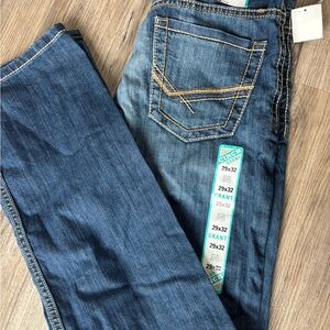 Cinch Grant Men's Indigo Jeans with Teal Logo